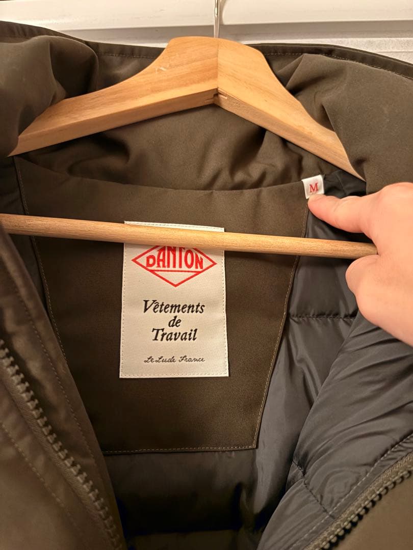 DANTON フード付きダウンジャケット Mサイズ