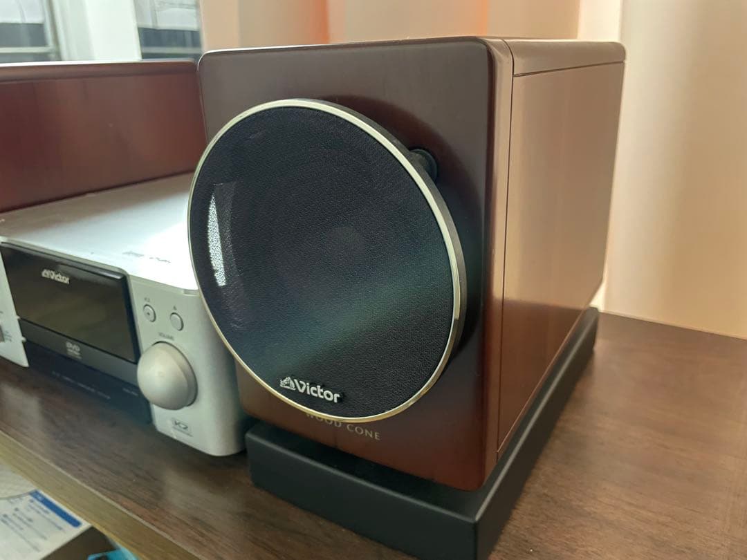 Victor ウッドコーンスピーカー　台付！本体ジャンク