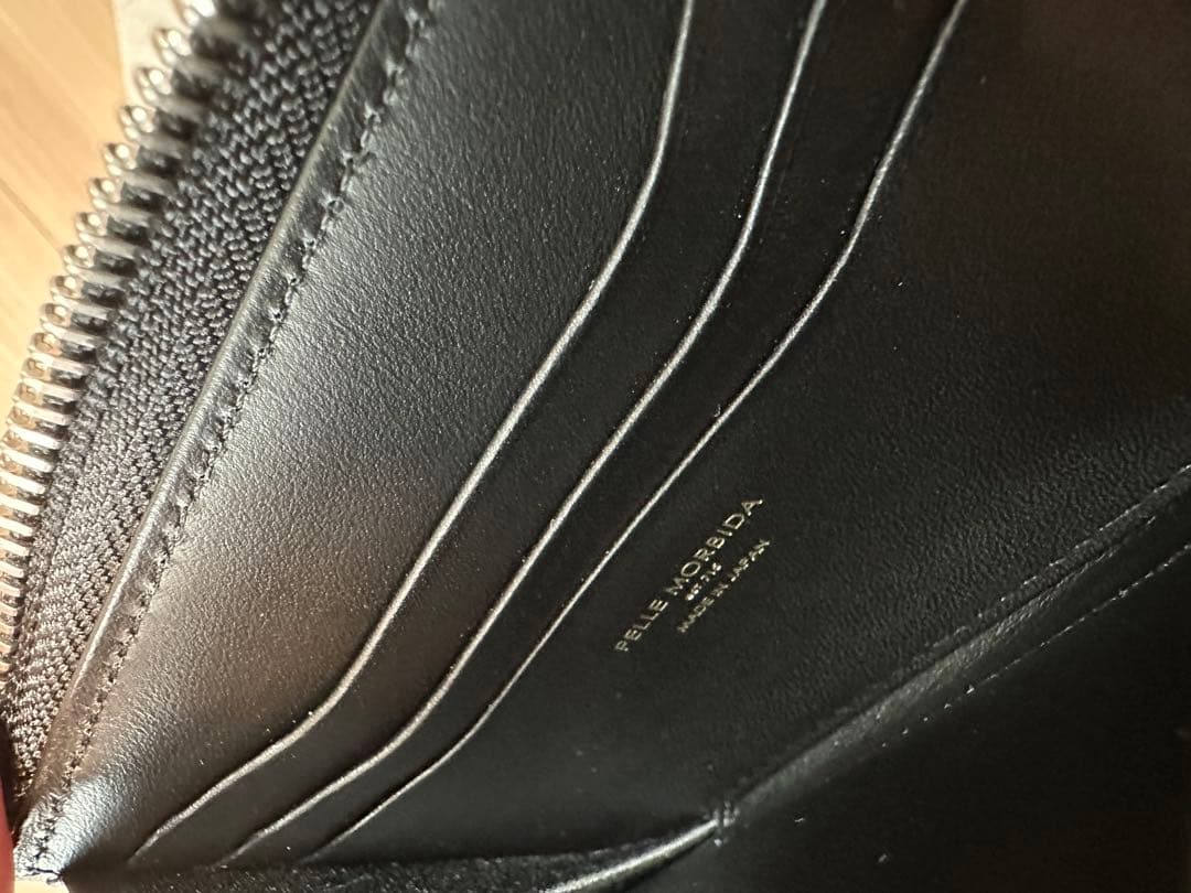 ペッレモルビダ　L字型財布　PM-BA333-BK