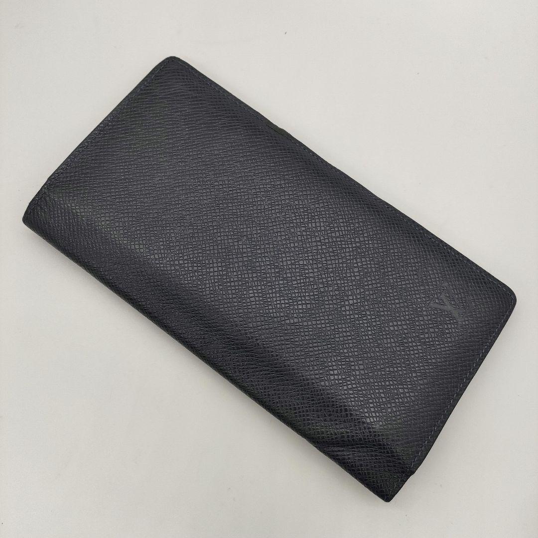 【現行品・RFID】ルイヴィトン タイガ ブラザ 2つ折長財布 ネイビー