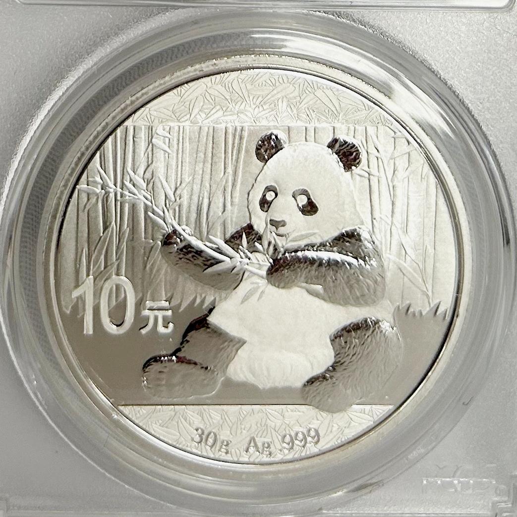 2017年 中国　パンダ PCGS MS70 10元/30ｇ
