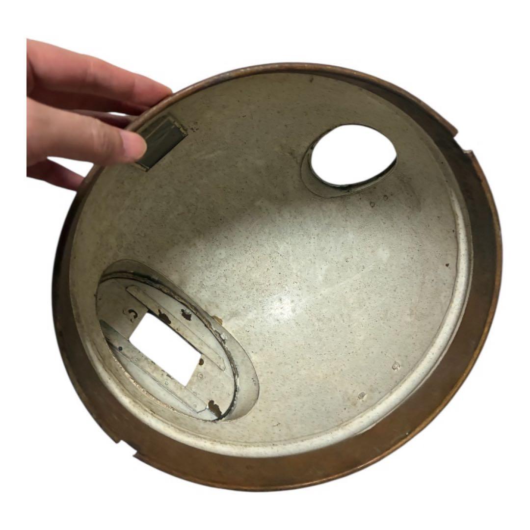 船舶用 羅針盤 本体 真鍮系金属製｜大型 航海計器 古道具 オブジェ