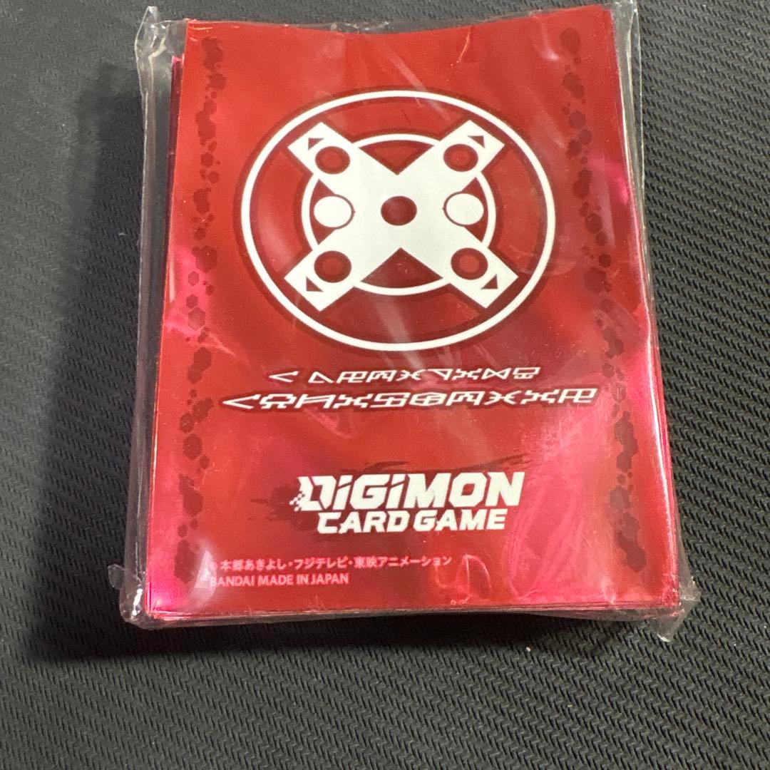 X抗体スリーブ【赤】デジモンカードゲーム テイマーグッズセット5