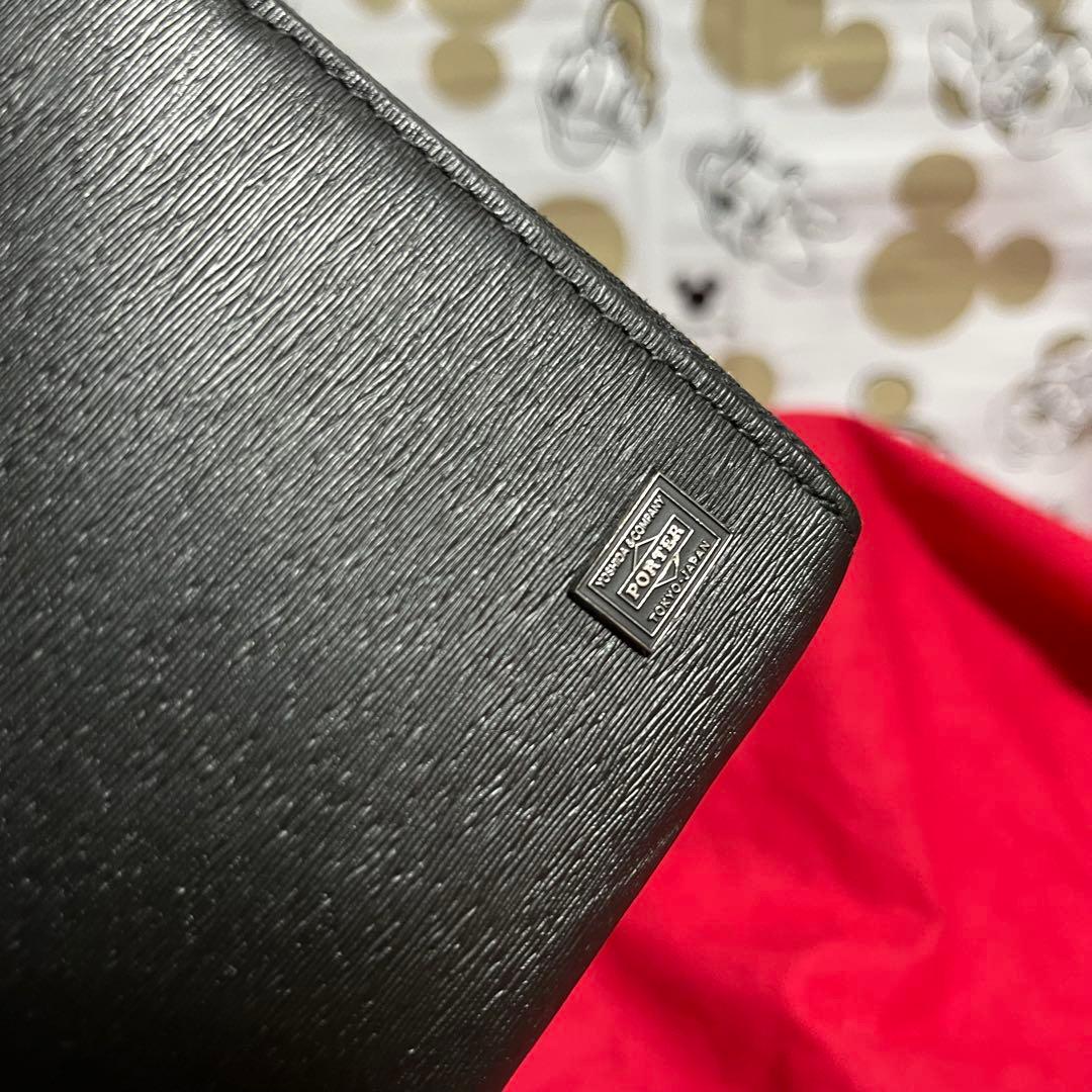 PORTER ポーター長財布 カレント ラウンドファスナー　ブラック！