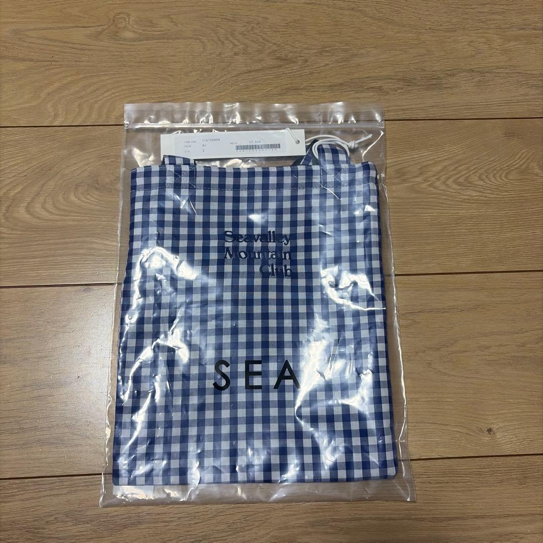 SEA ギンガムチェックトート　Sサイズ