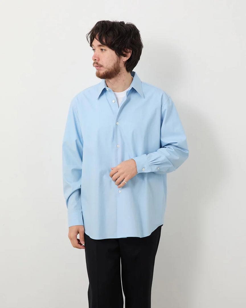 【AURALEE】WASHED FINX TWILL SHIRT