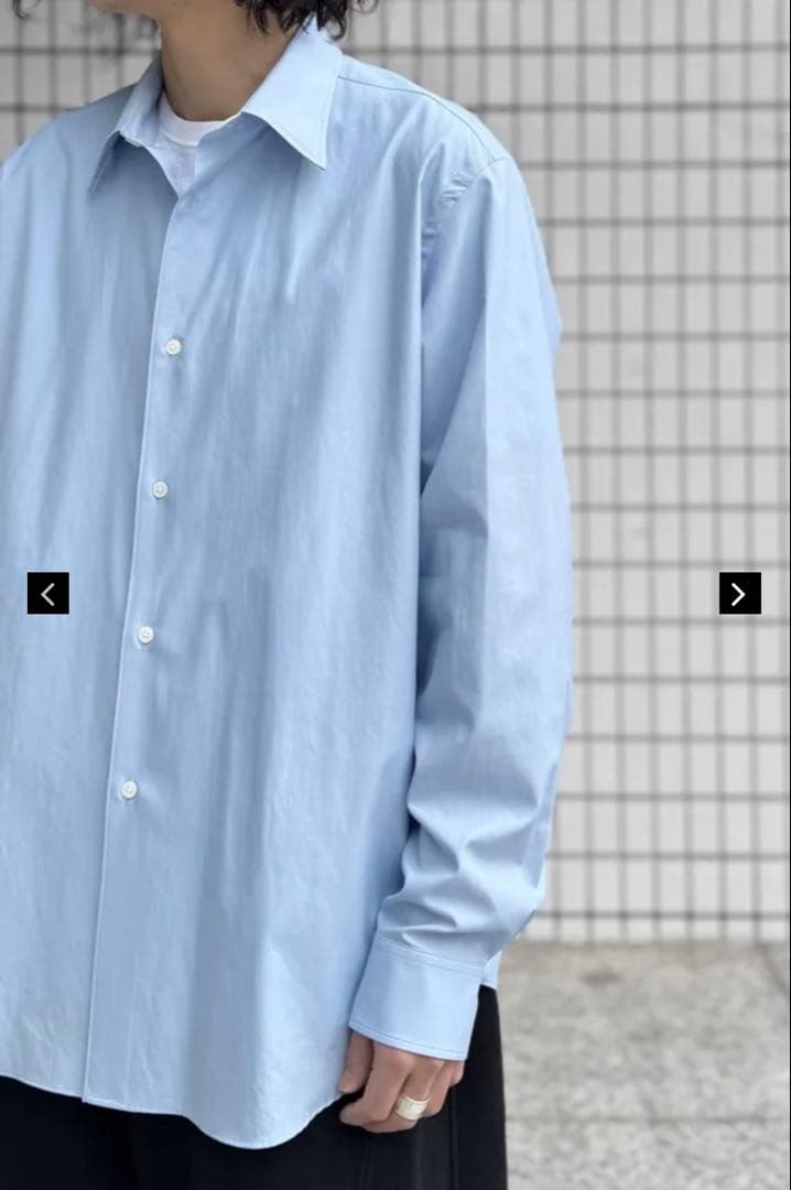 【AURALEE】WASHED FINX TWILL SHIRT