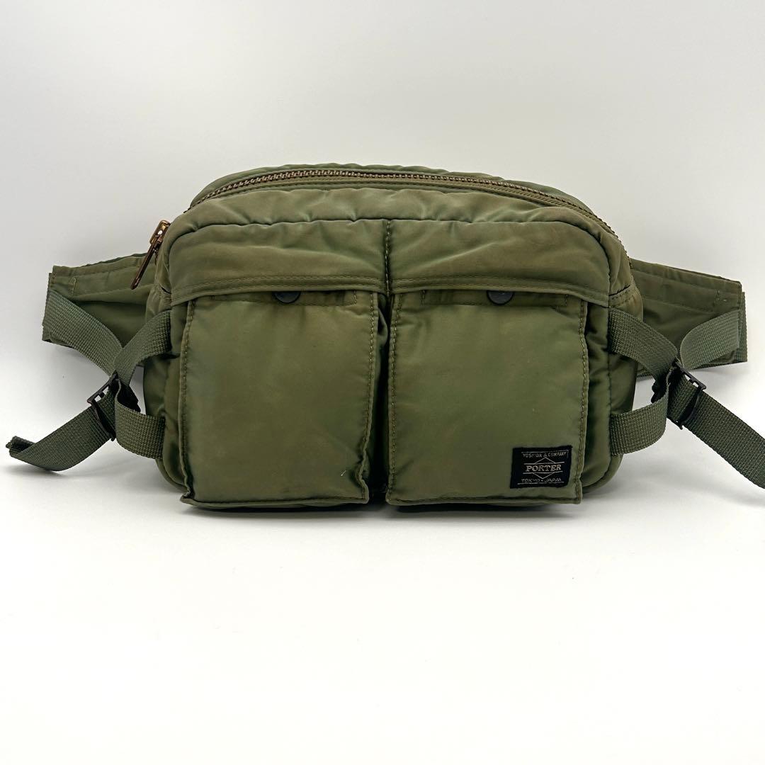 ✨古着好きに大人気✨ PORTER ポーター タンカー ボディバッグ カーキ