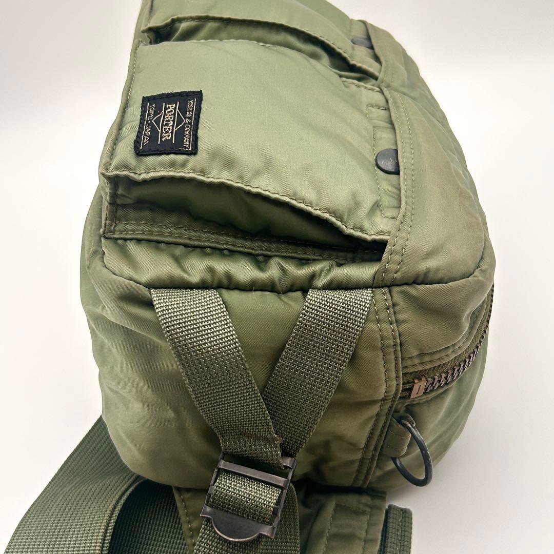 ✨古着好きに大人気✨ PORTER ポーター タンカー ボディバッグ カーキ