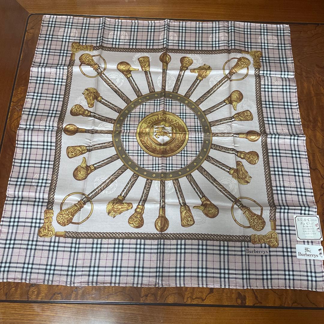 H*a様 Burberrys シルク&コットンハンカチ ーフ3枚セット