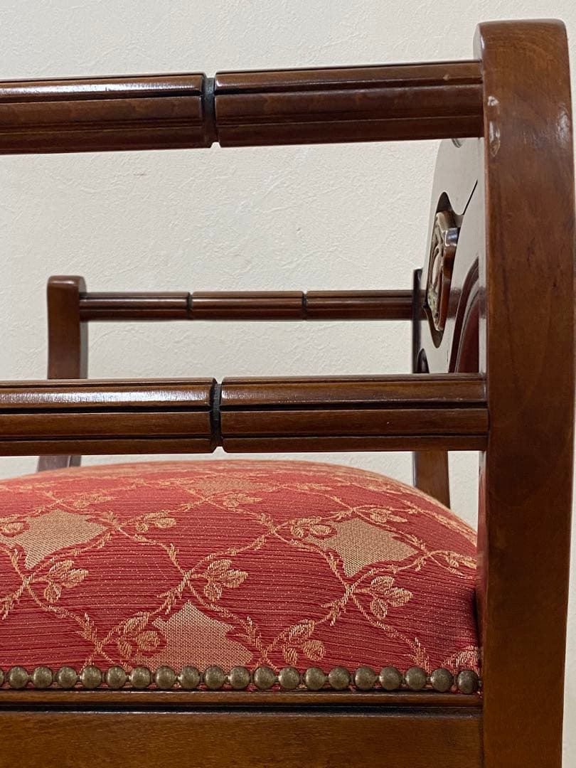 イタリア製 リージェンシー様式 ベンチチェア エントランスチェアスツール イス