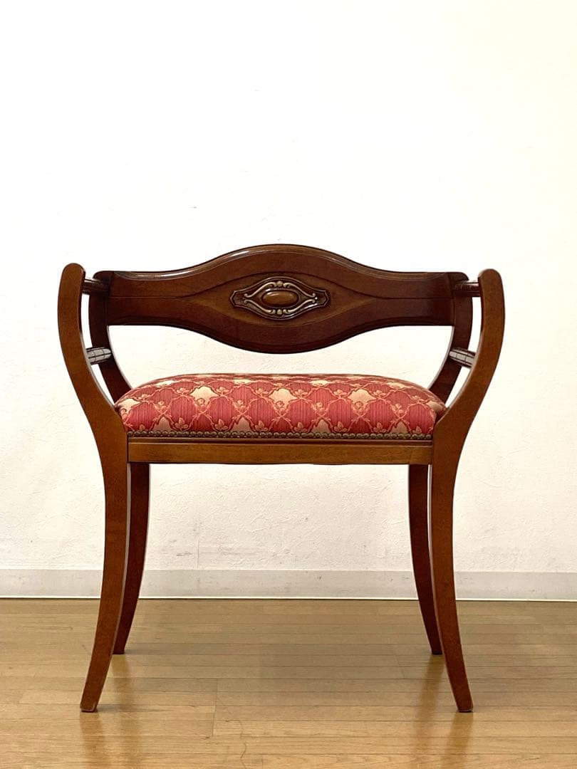 イタリア製 リージェンシー様式 ベンチチェア エントランスチェアスツール イス