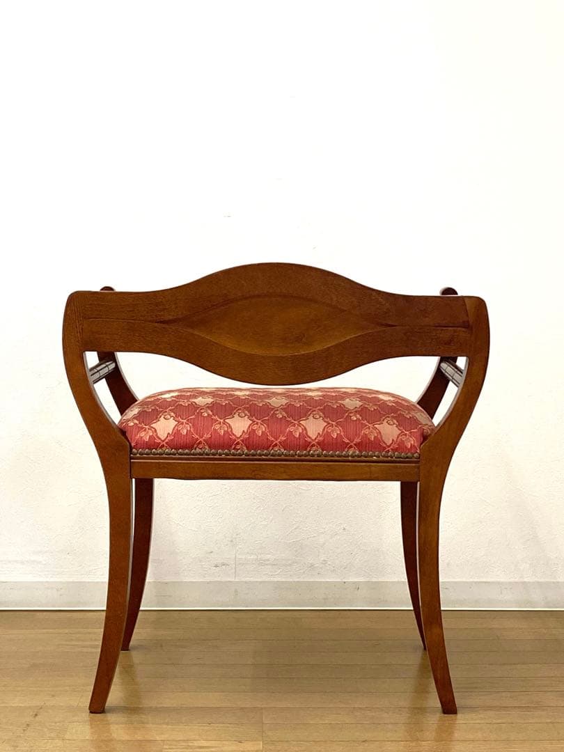 イタリア製 リージェンシー様式 ベンチチェア エントランスチェアスツール イス