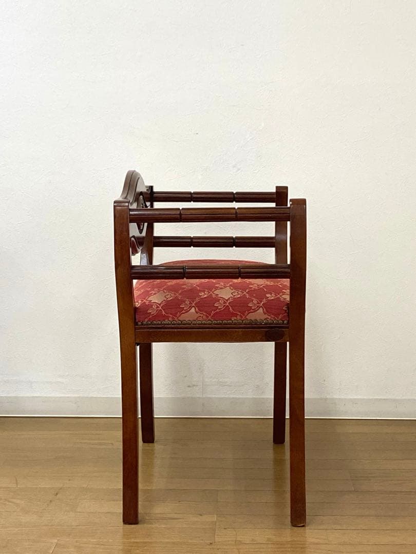 イタリア製 リージェンシー様式 ベンチチェア エントランスチェアスツール イス