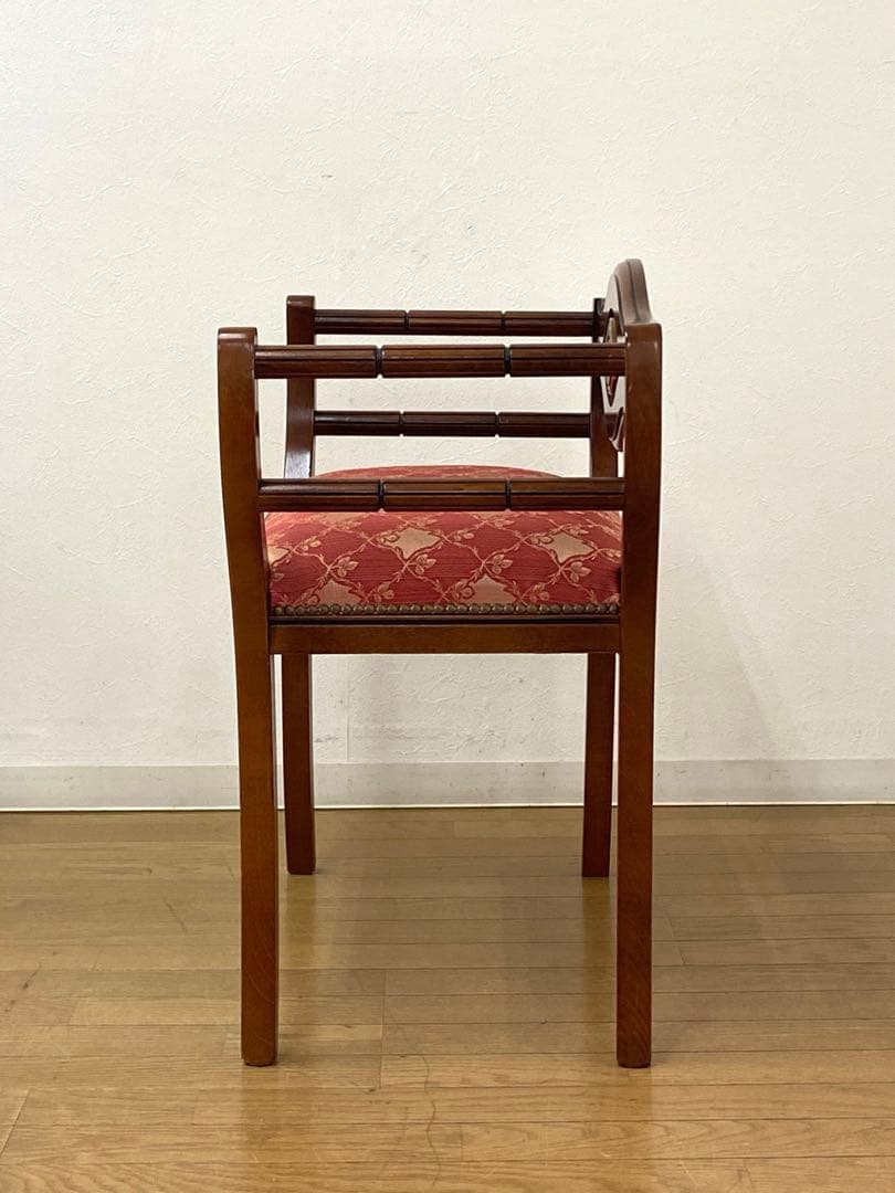 イタリア製 リージェンシー様式 ベンチチェア エントランスチェアスツール イス