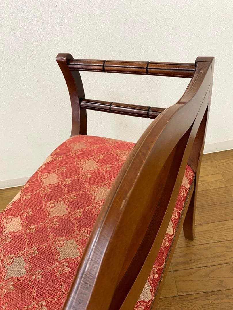 イタリア製 リージェンシー様式 ベンチチェア エントランスチェアスツール イス
