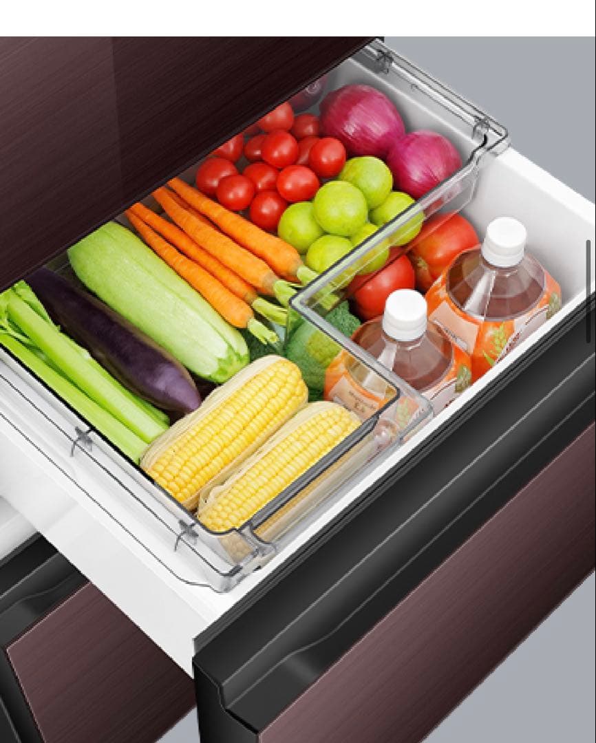 Hisense 2024製3ドア冷蔵庫 283L ダークブラウン G280HBR