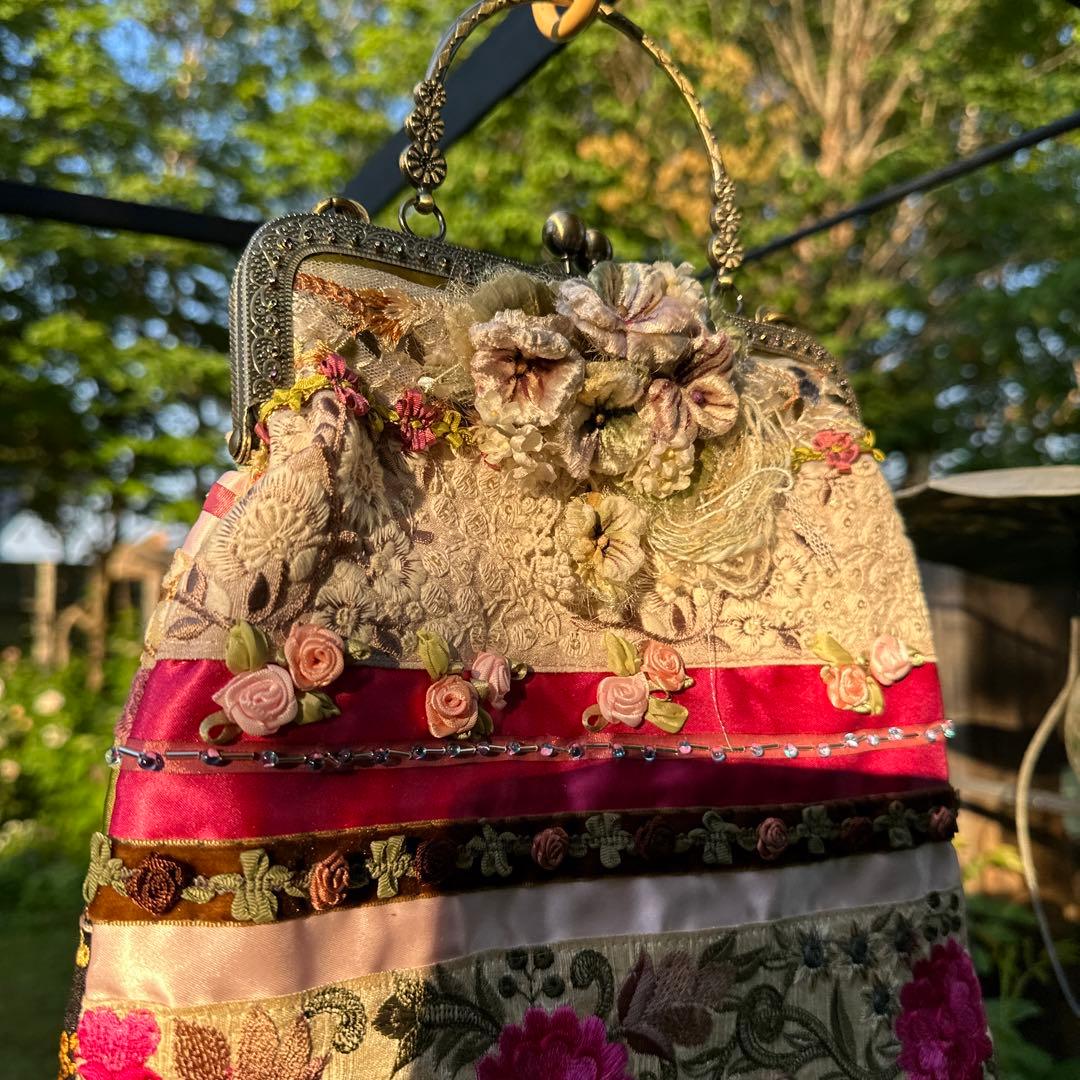 ビクトリアンがま口バック