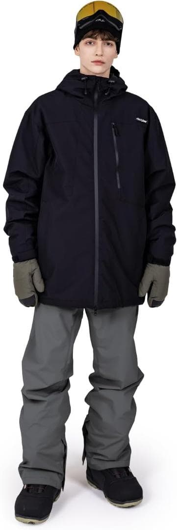 特価【未使用品】スノボウェア メンズ 上下セット（Lサイズ） BLACK