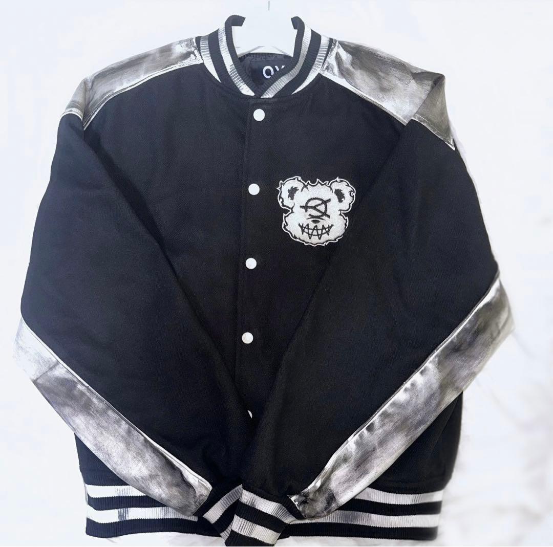 OY くま オードリーバーシティ ジャケット スタジャン ネックレス付き