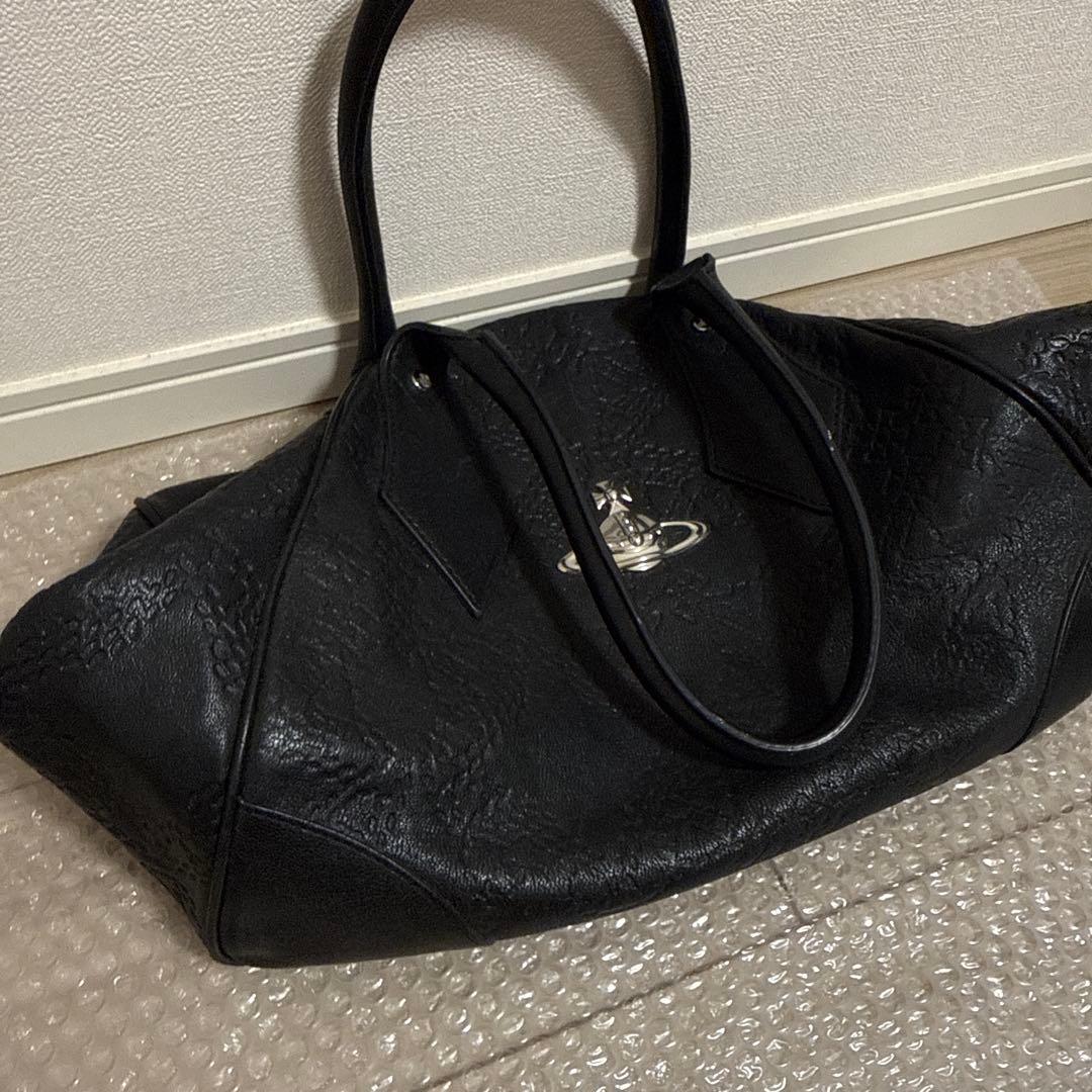 ヴィヴィアンウエストウッド　トートバッグ　レザー　ブラック