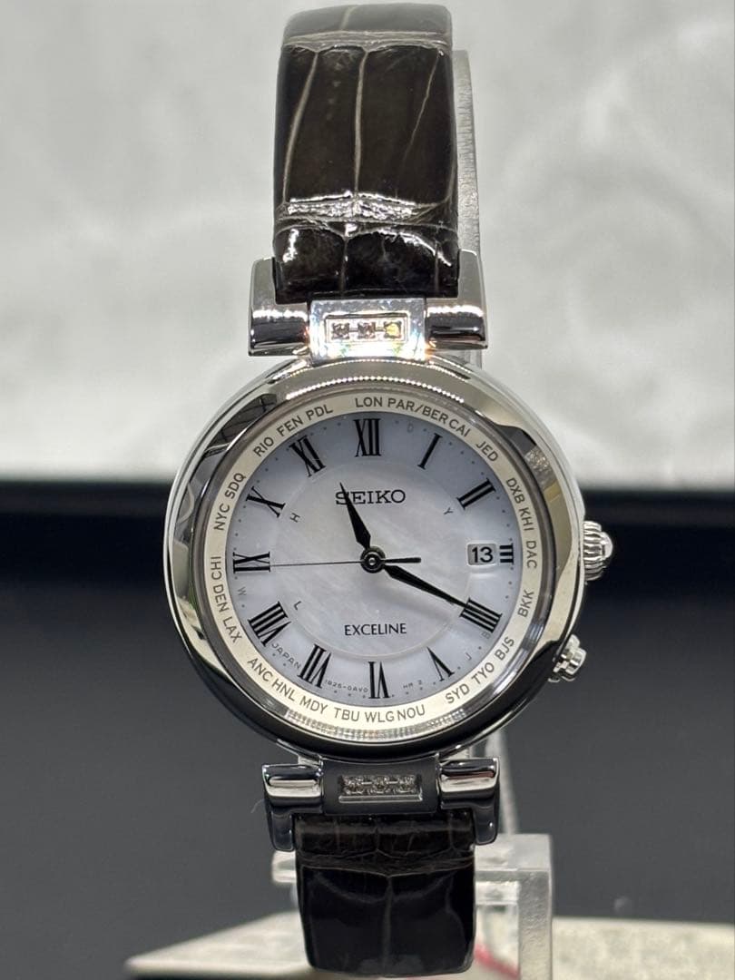 未使用極美品 稼働SEIKOドルチェ&エクセリーヌSWCW109 腕時計 上品