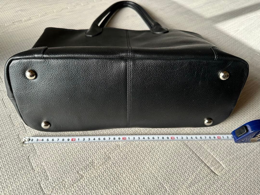 beams ブラック大容量　肩がけトートバッグ