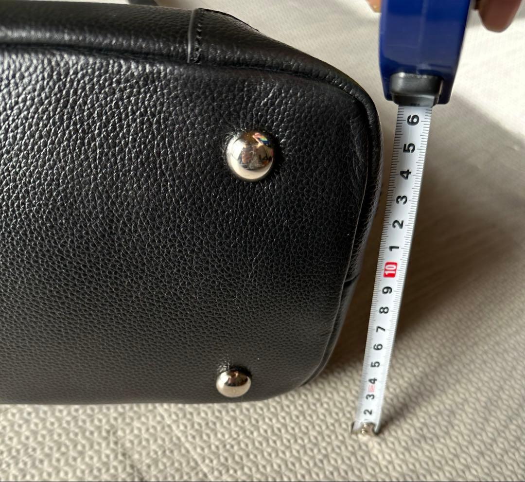 beams ブラック大容量　肩がけトートバッグ