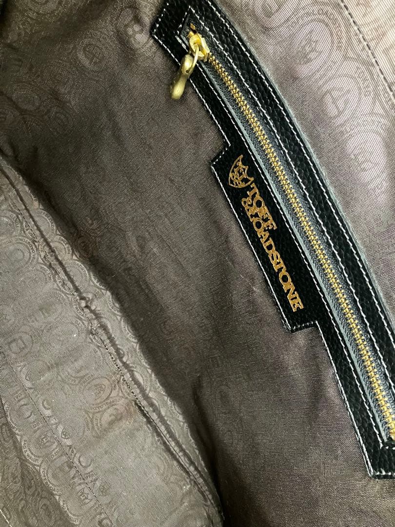 【TOFF&LOADSTONE】Mr.brief レザーブリーフバッグ ブラック