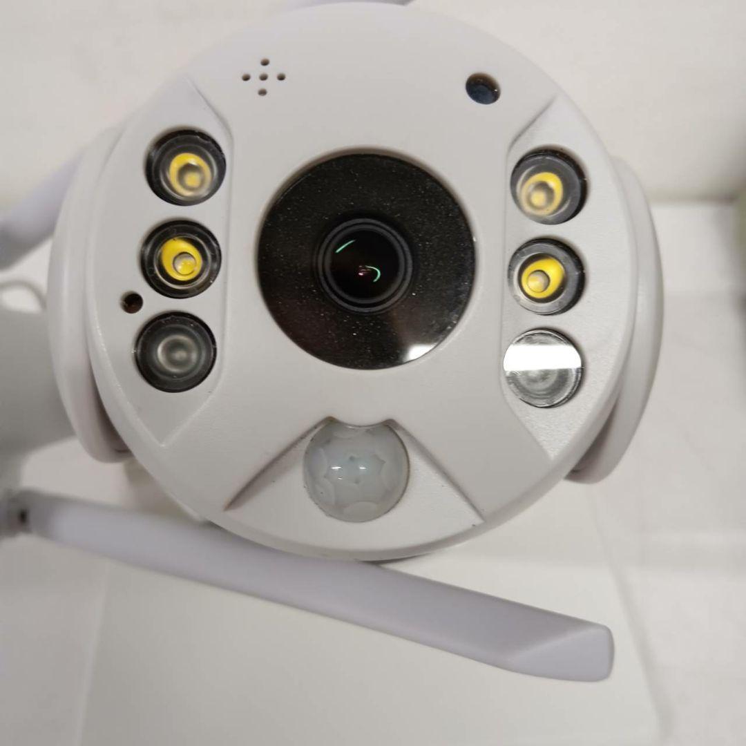 ZZ Payment ソーラー防犯カメラ ホワイト　1107-012