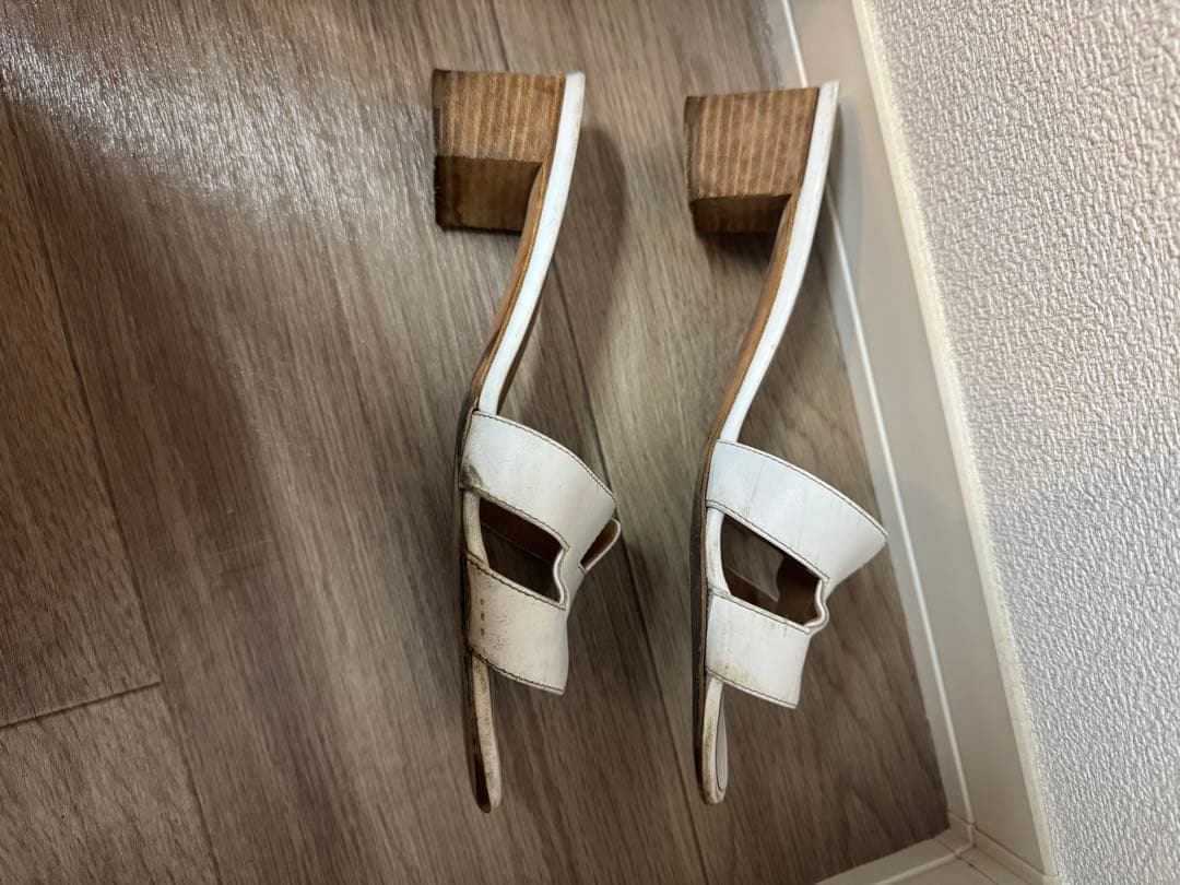 HERMESオアジスホワイト37ハーフ