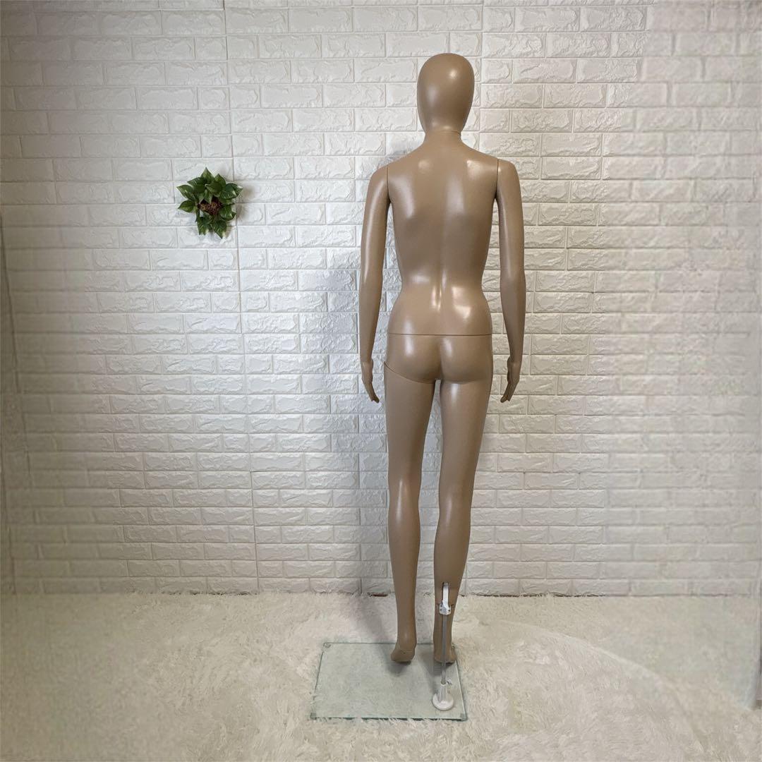 マネキンリアル全身　マネキン 女性 9号相当 肌色 台座付き