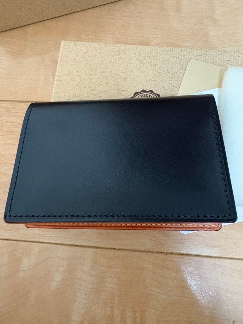 GANZO 名刺入れ ブラック シンブライドル