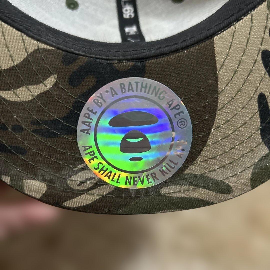 咲来  Aape 59FIFTY キャップ 迷彩 7 1/4