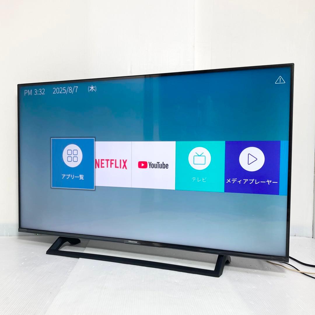 極美品 ハイセンス 43インチ 液晶テレビ 43E6800 2020年製