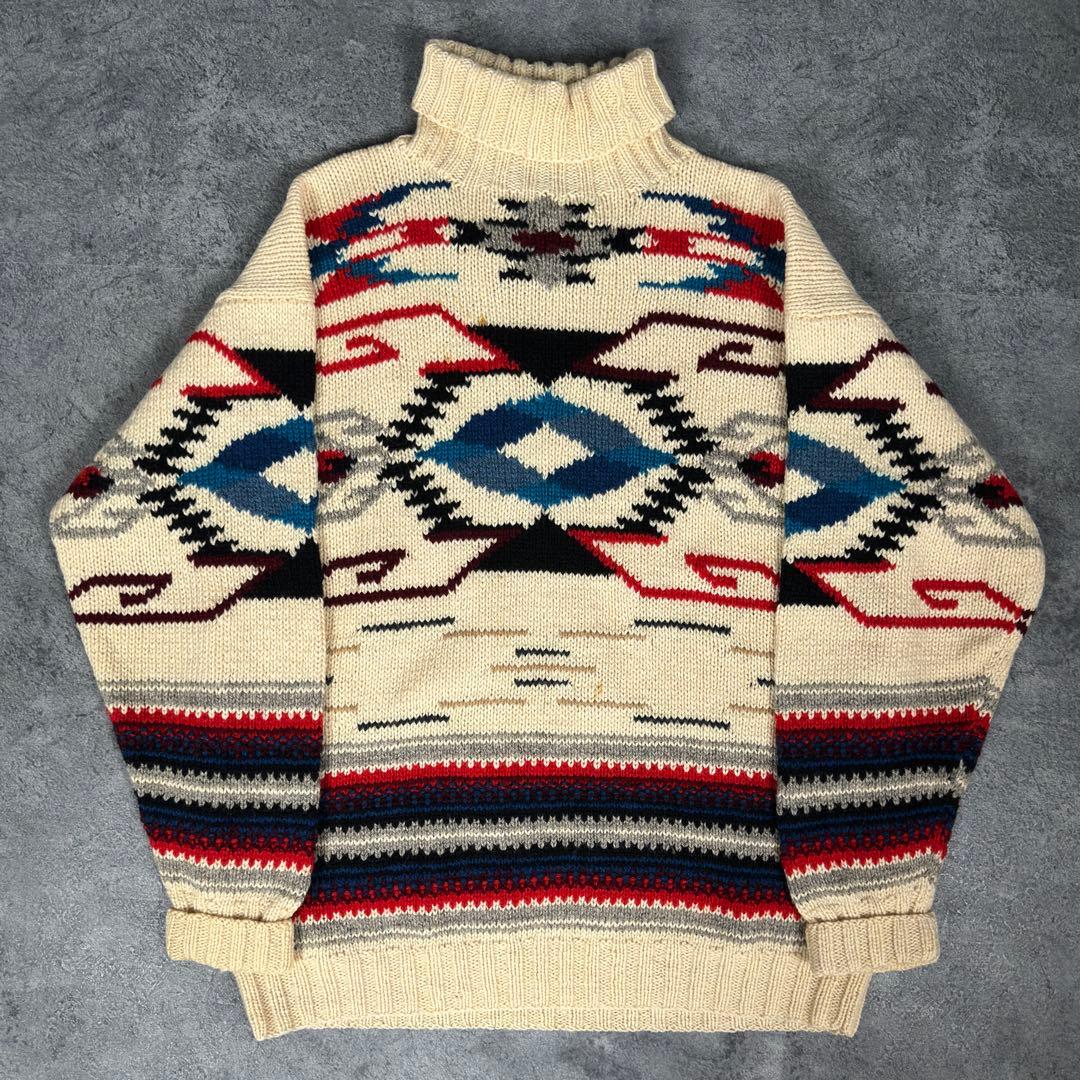 Ralph Lauren 80s 90s ネイティブ柄 ニット ラルフローレン