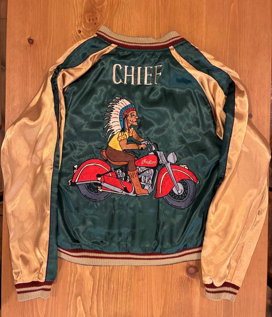 テーラー東洋 東洋 「虎、舞妓×龍、CHIEF」リバーシブルサテンスカジャン