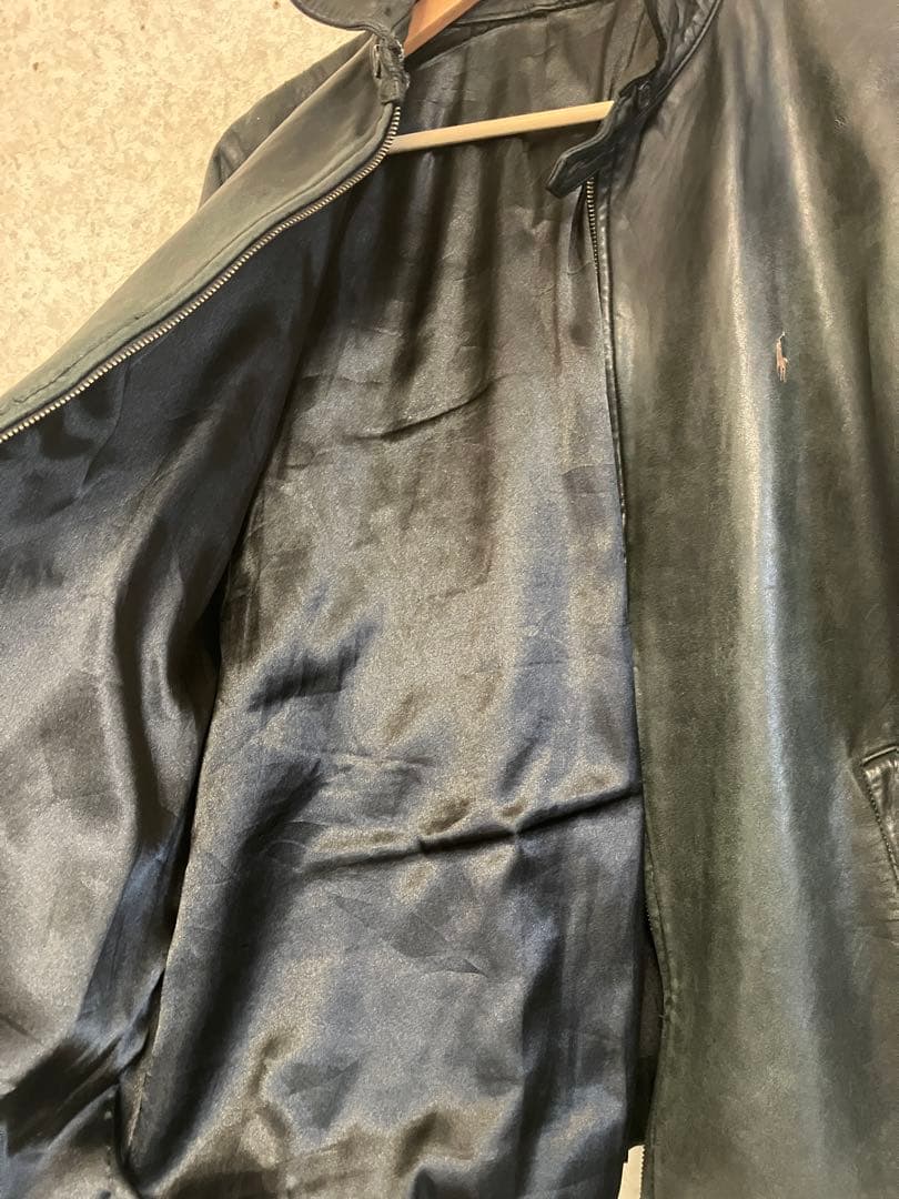 爆*場様 ★Ralph Lauren★leather jacket★Lサイズ相当