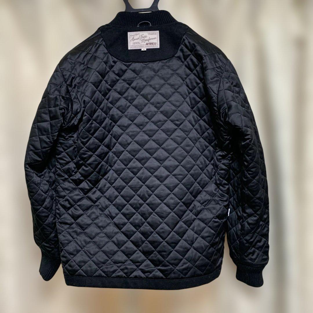 Avirex ブラック ジャンパー 虎ドラゴン刺繍