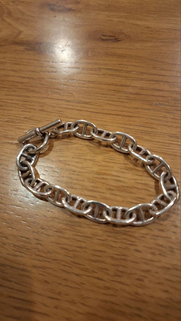 シェーヌダンクルタイプ　シルバーブレスレット、エルメスタイプ、