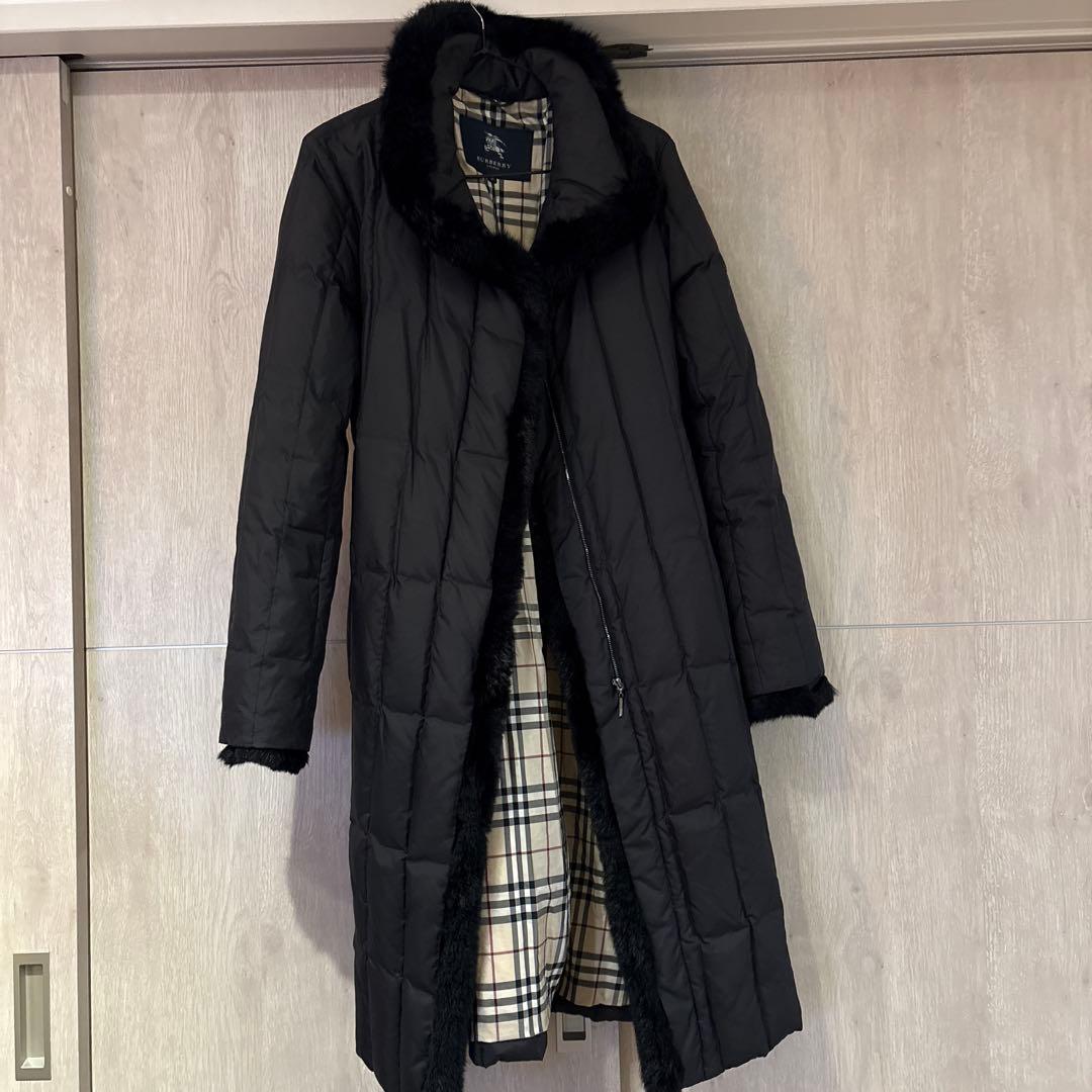 BURBERRY ファー付きダウンジャケット 40