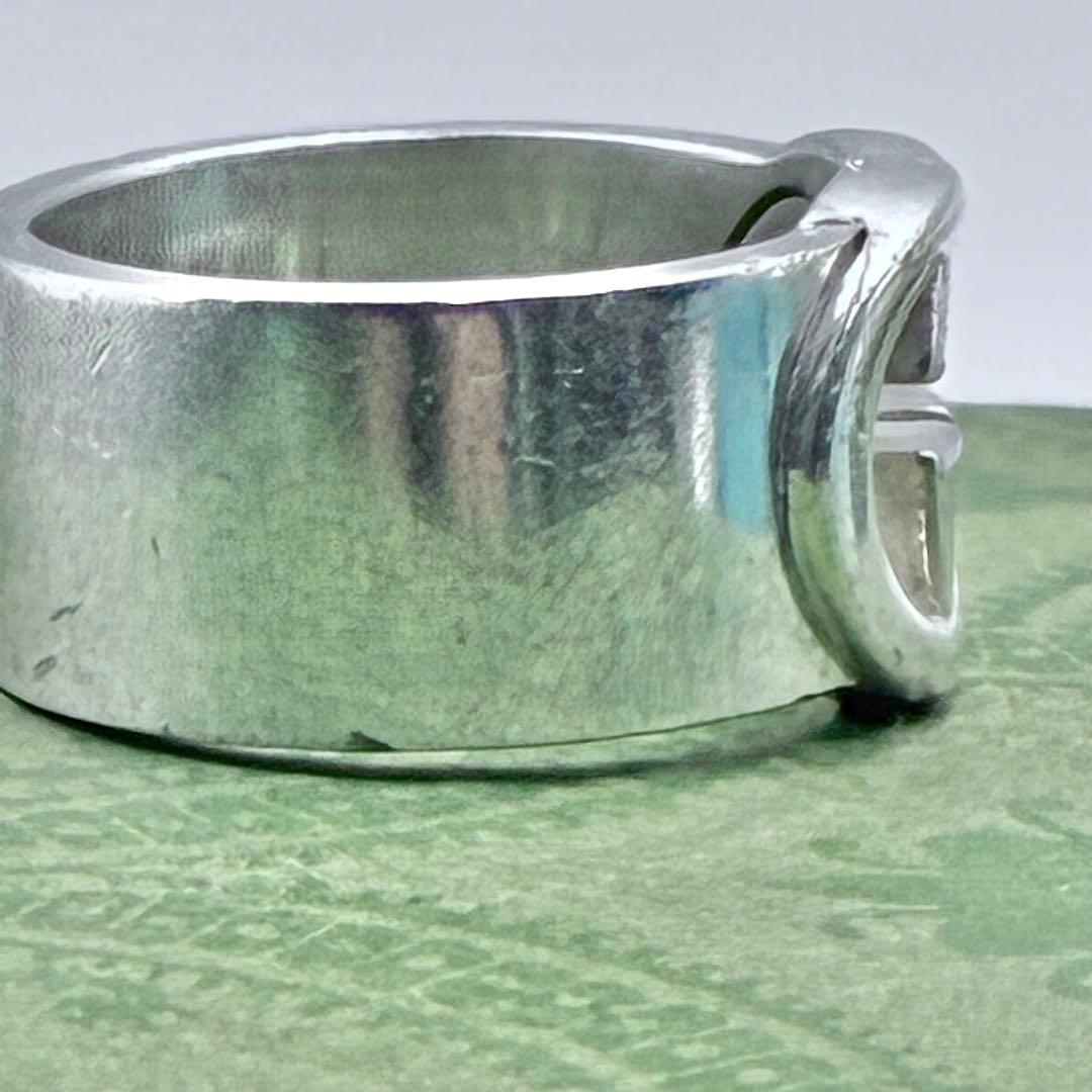 グッチ　14号　インターロッキング　リング　指輪　シルバー925