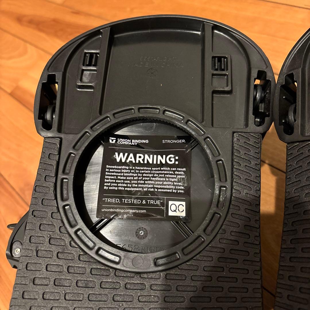 24-25 美品 UNION STR スノーボード バインディング ブラック L