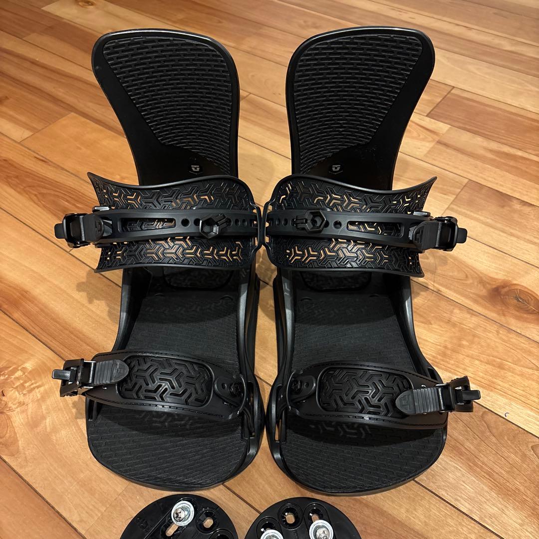 24-25 美品 UNION STR スノーボード バインディング ブラック L