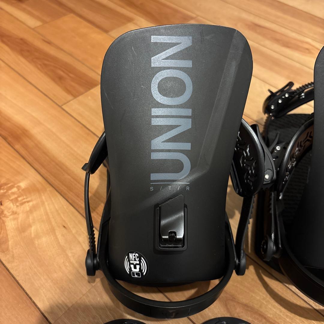 24-25 美品 UNION STR スノーボード バインディング ブラック L