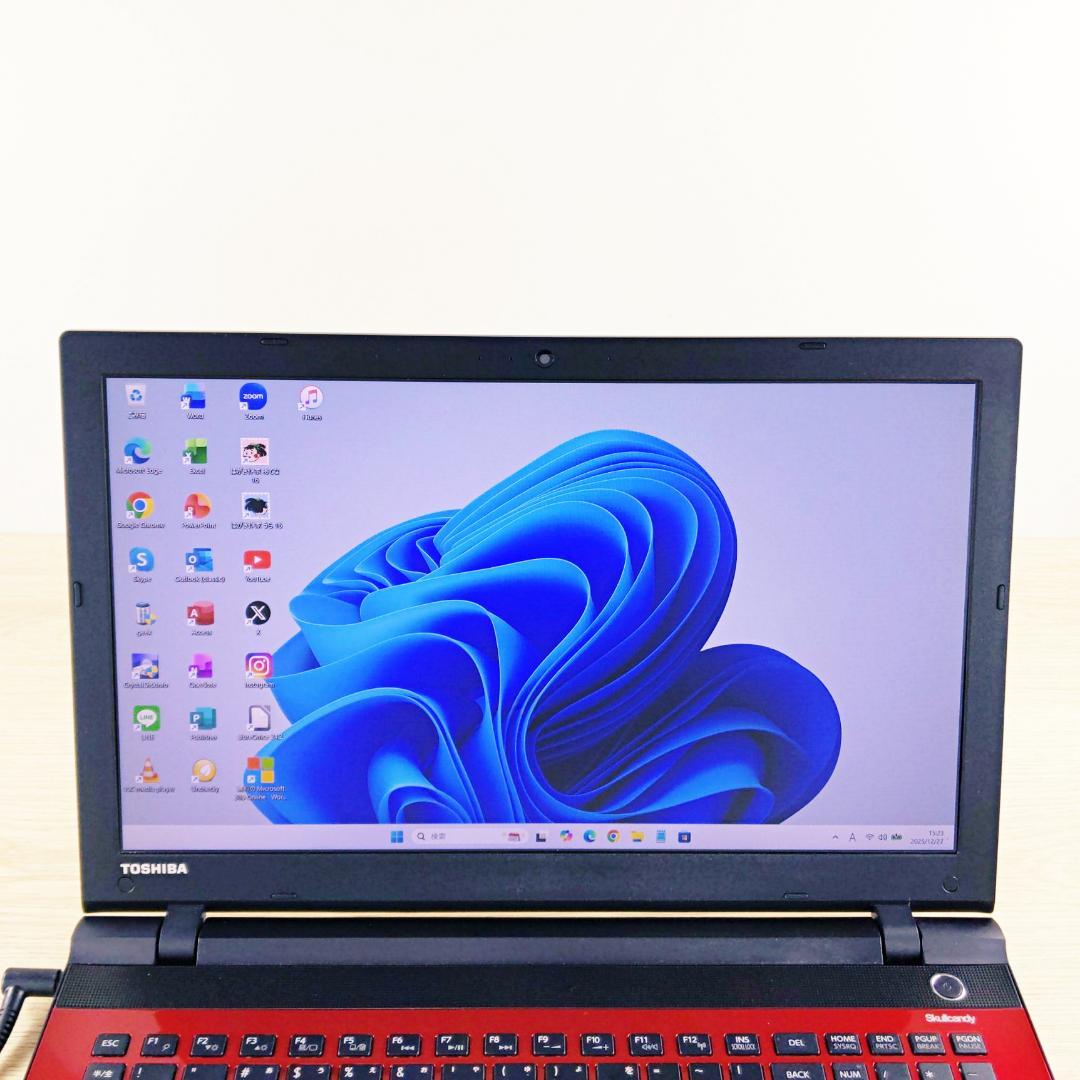 特大1TB！ Win11 メモリ8GB 東芝ノートパソコン 初期設定済み カメラ