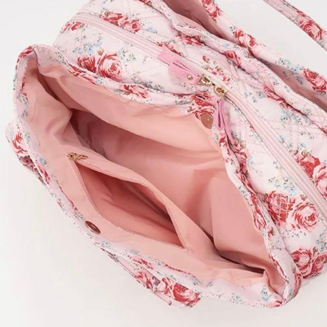 新品未開封 メゾピアノ キャスキッドソン コラボ マザーズバッグ ピンク ローズ