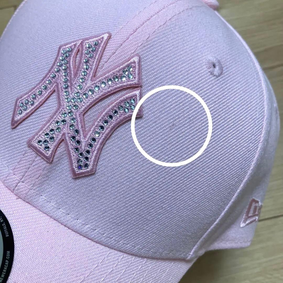newera 9FORTY ピンク ラインストーン ヤンキース キャップ 新品