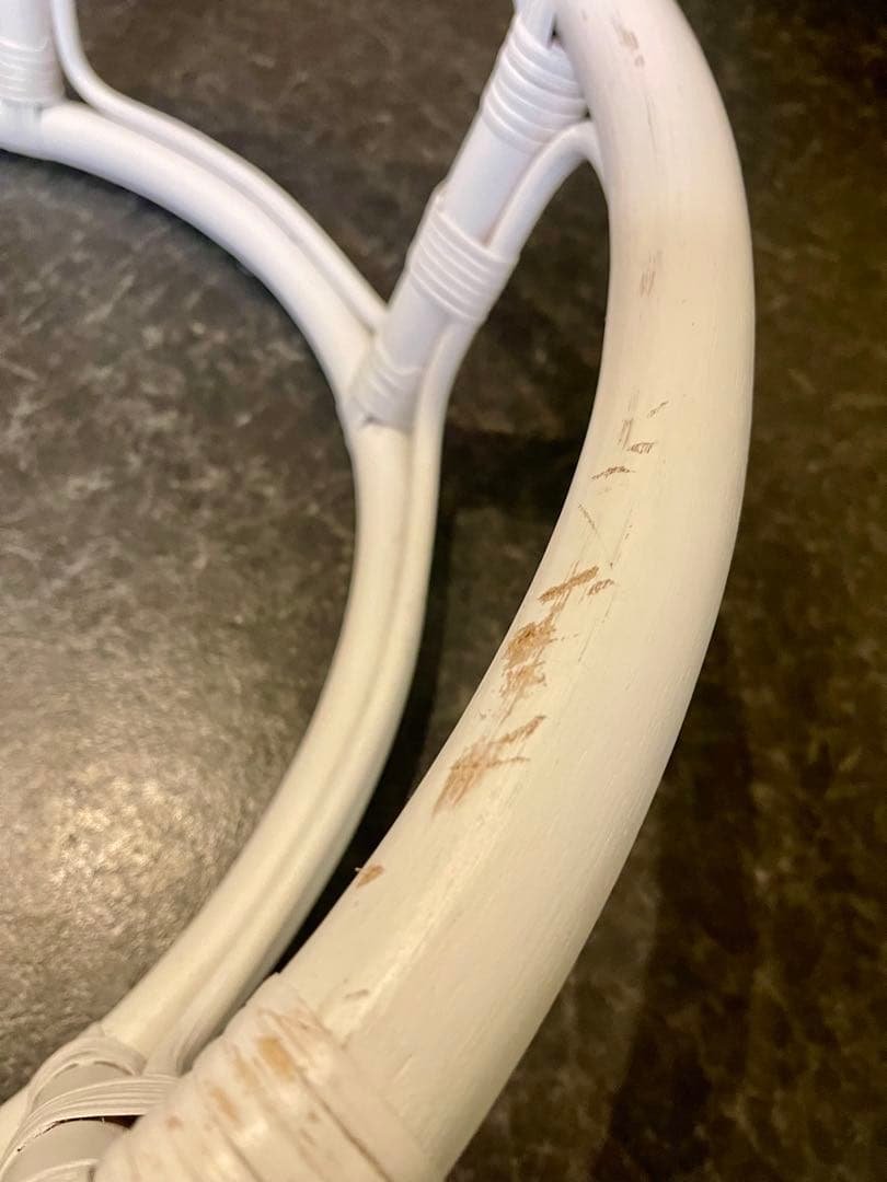 NITORIニトリ パパサンチェア ネイビー ラタン