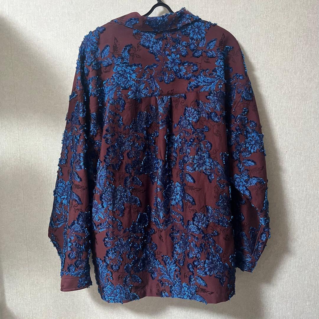 MaisonSpecial リーフジャガードプライムオーバーオープンカラーシャツ